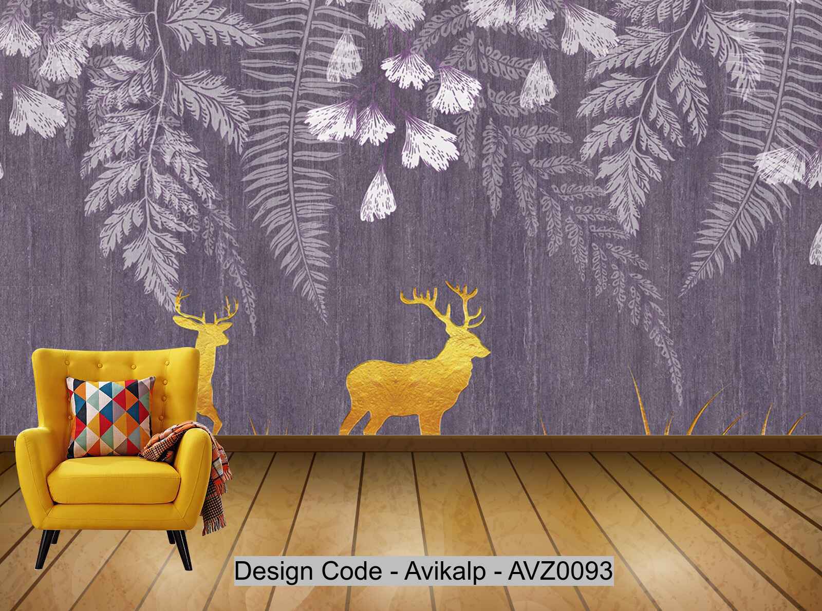 Avikalp Exclusive AVZ0093 Modern Minimalist Texture Nature Jungle Elk –  Avikalp International - 3D Wallpapers