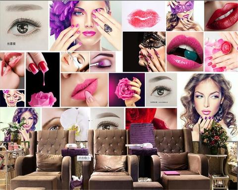 Avikalp Exclusive AWZ0092 Sketch Makeup Wall Paper Lip HD 3D Wallpaper