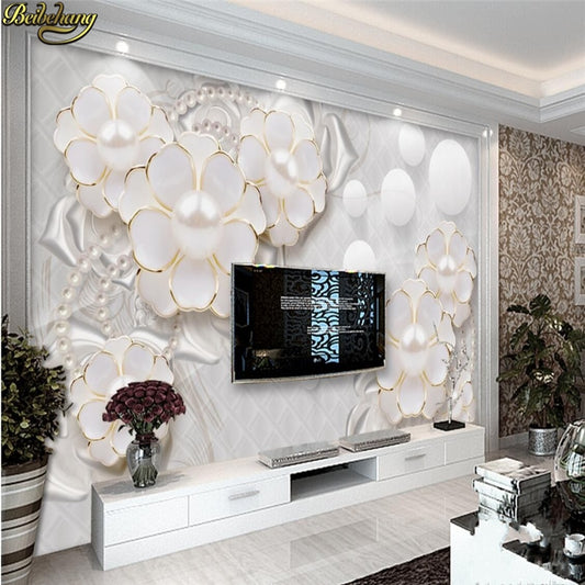 Avikalp Exclusive AWZ0213 holy white luxury jewelry flowers living room TV 3d HD 3D Wallpaper