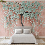 Avikalp Exclusive AWZ0225 3d wallpaper mural 3d new tree modern Nordic flowers TV background HD 3D Wallpaper