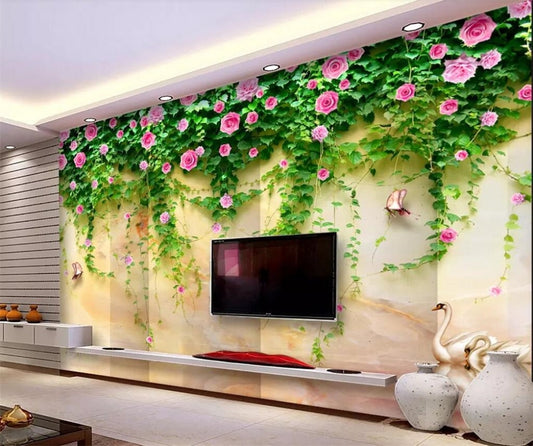 Wallpapers Custom 3d Wallpaper Living Room Bright Diamond Embossed Relief  HD Flowers Interior Decoration Silk Mural From Moggoo, $58.3 | DHgate.Com