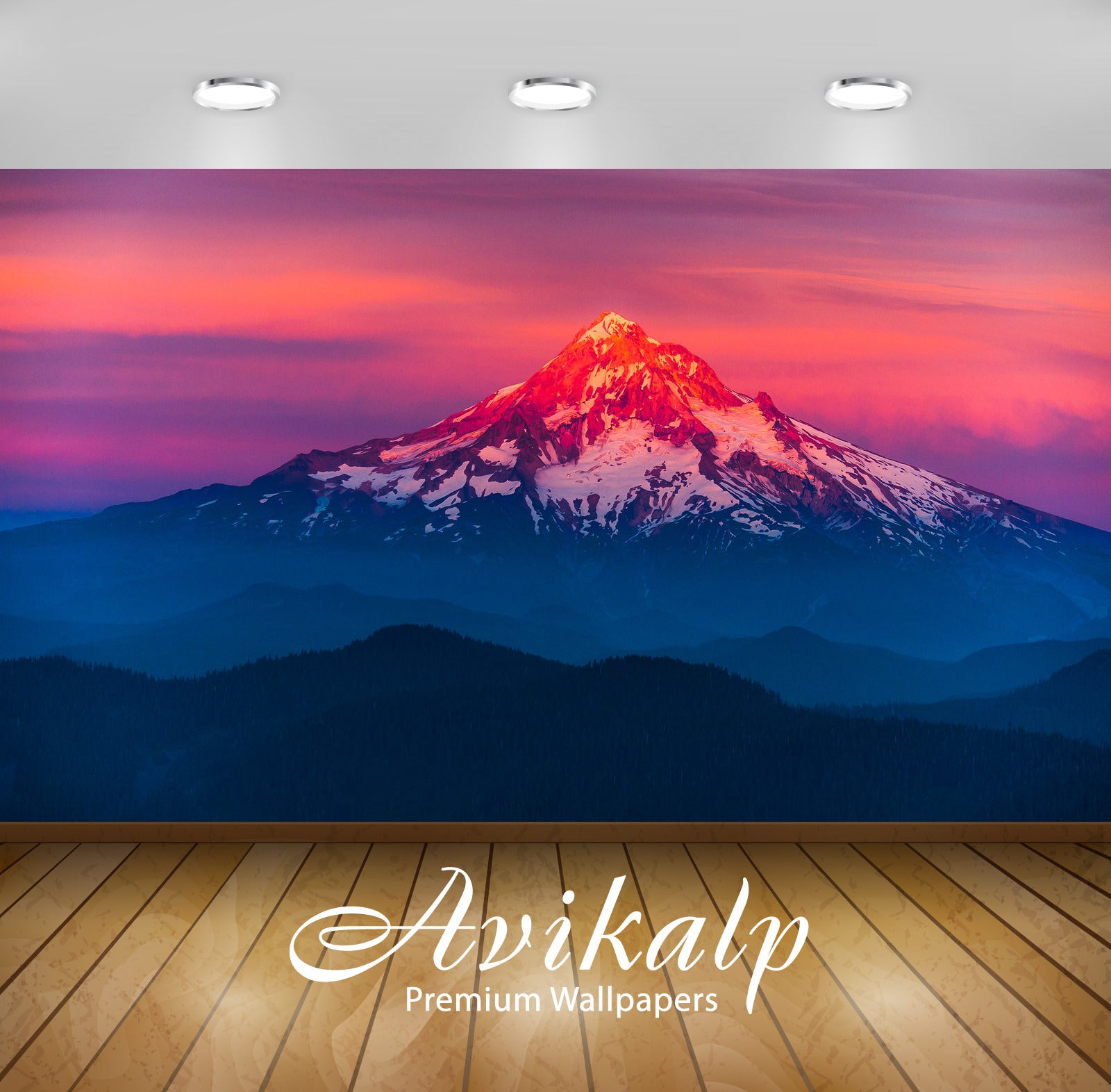 Avikalp Exclusive Colourful Mountain AWI1112 HD Wallpapers for Living room, Hall, Kids Room, Kitchen