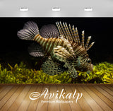 Avikalp Exclusive Lionfish AWI1152 HD Wallpapers for Living room, Hall, Kids Room, Kitchen, TV Backg