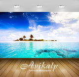 Avikalp Exclusive Scenery Beach AWI1186 HD Wallpapers for Living room, Hall, Kids Room, Kitchen, TV