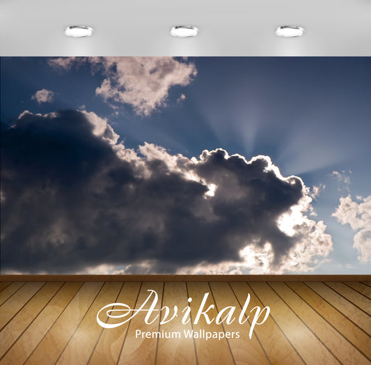 Avikalp Exclusive Awi1424 Dark Clouds Full HD Wallpapers for Living room, Hall, Kids Room, Kitchen,