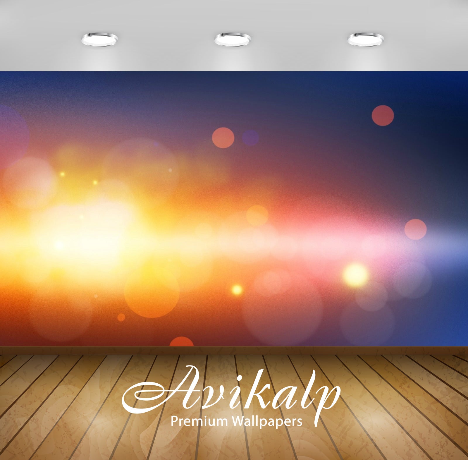 Avikalp Exclusive Awi1434 Color Bokeh Full HD Wallpapers for Living room, Hall, Kids Room, Kitchen,