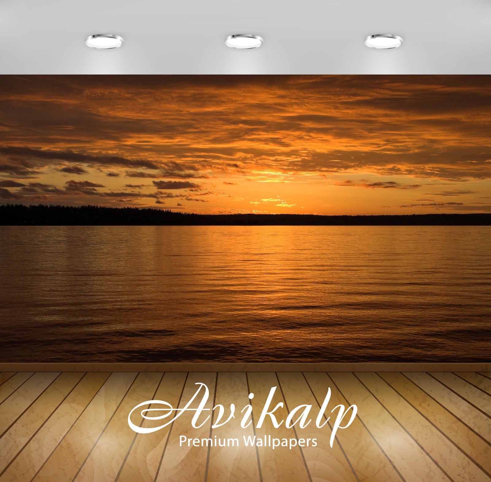 Avikalp Exclusive Awi1479 Beautiful Sunset Full HD Wallpapers for Living room, Hall, Kids Room, Kitc