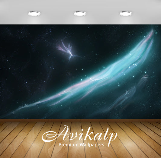 Avikalp Exclusive Awi1572 Space Full HD Wallpapers for Living room, Hall, Kids Room, Kitchen, TV Bac