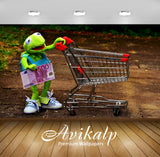 Avikalp Exclusive Premium kermit HD Wallpapers for Living room, Hall, Kids Room, Kitchen, TV Backgro