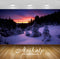 Avikalp Exclusive Awi1820 Snowy Trees Sunset Full HD Wallpapers for Living room, Hall, Kids Room, Ki