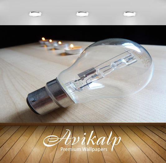 Avikalp Exclusive Premium lightbulb HD Wallpapers for Living room, Hall, Kids Room, Kitchen, TV Back