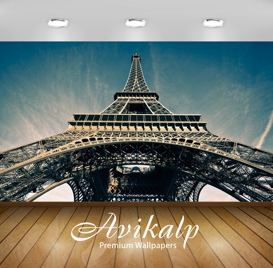 Avikalp Exclusive Awi1971 Eiffel Tower Full HD Wallpapers for Living room, Hall, Kids Room, Kitchen,