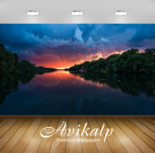 Avikalp Exclusive Awi1980 Great Falls Park Full HD Wallpapers for Living room, Hall, Kids Room, Kitc