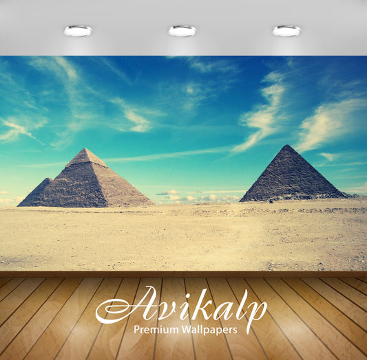 Avikalp Exclusive Awi2004 Pyramids Full HD Wallpapers for Living room, Hall, Kids Room, Kitchen, TV