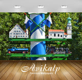 Avikalp Exclusive Premium maypole HD Wallpapers for Living room, Hall, Kids Room, Kitchen, TV Backgr