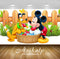 Avikalp Exclusive Awi2100 Mickey Mouse And Pluto Apple Red Wooden Fence  Full HD Wallpapers for Livi