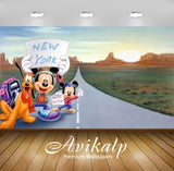 Avikalp Exclusive Awi2103 Mickey Mouse And Pluto Hitchhikers  Full HD Wallpapers for Living room, Ha