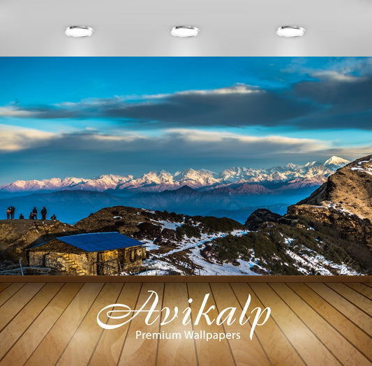 Avikalp Exclusive Premium mountains HD Wallpapers for Living room, Hall, Kids Room, Kitchen, TV Back