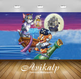 Avikalp Exclusive Awi2275 Tom and Jerry Shiver Me Whiskers Full HD Wallpapers for Living room, Hall,