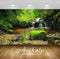 Avikalp Exclusive Awi2304 Waterfall stream pond cascades gravel rocks green moss trees Full HD Wallp