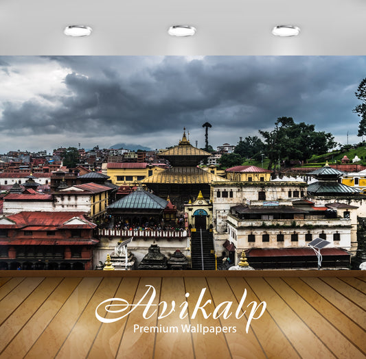 Avikalp Exclusive Premium pashupatinath HD Wallpapers for Living room, Hall, Kids Room, Kitchen, TV