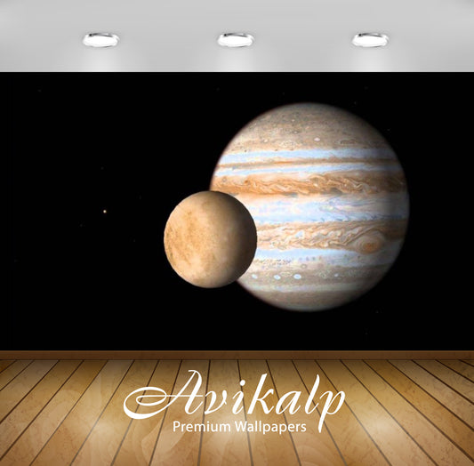 Avikalp Exclusive Awi2594 Europa Jupiter Full HD Wallpapers for Living room, Hall, Kids Room, Kitche