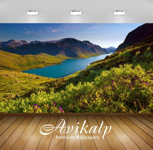 Avikalp Exclusive Awi2670 Gjende Lake Besseggen Ridge Jotunheimen National Park Norway Full HD Wallp