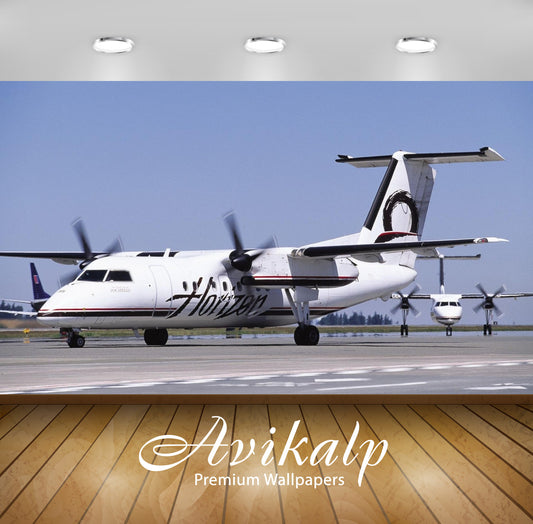 Avikalp Exclusive Awi2719 Horizon Modern Aircraft Full HD Wallpapers for Living room, Hall, Kids Roo