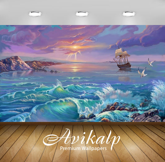 Avikalp Exclusive Awi2725 House Lake Boy Fishing Art Full HD Wallpaper –  Avikalp International - 3D Wallpapers