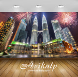 Avikalp Exclusive Awi2861 New Years Eve Petronas Towers Kuala Lumpur Malaysia Full HD Wallpapers for