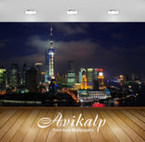 Avikalp Exclusive Awi3007 Shanghai China Towers With A Modern Design Lighting At Night Full HD Wallp