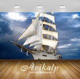 Avikalp Exclusive Awi3035 Star Clipper Sailing In The Sea Full HD Wallpapers for Living room, Hall,