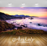 Avikalp Exclusive Awi3067 Sunrise Sea Coast Pacific Usa Full HD Wallpapers for Living room, Hall, Ki