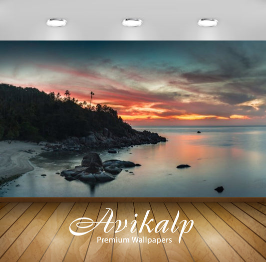 Avikalp Exclusive Awi3085 Sunset In Thailand A Country Of Smile Full HD Wallpapers for Living room,