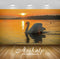 Avikalp Exclusive Awi3115 Swan Bird Lake Beautiful Sunset Full HD Wallpapers for Living room, Hall,