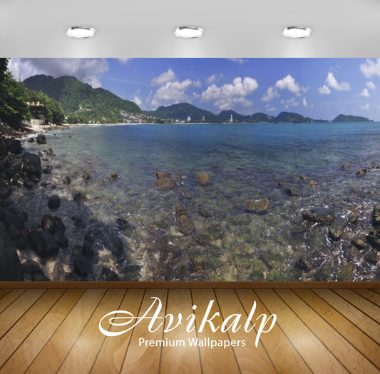 Avikalp Exclusive Awi3130 Thailand Beach Sea Full HD Wallpapers for Living room, Hall, Kids Room, Ki