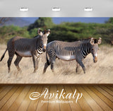 Avikalp Exclusive Awi3240 Zebras Looking For A Fresh Grass Full HD Wallpapers for Living room, Hall,