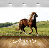 Avikalp Exclusive Awi3291 Running Horse Landscape Scenery Full HD Wallpapers for Living room, Hall,