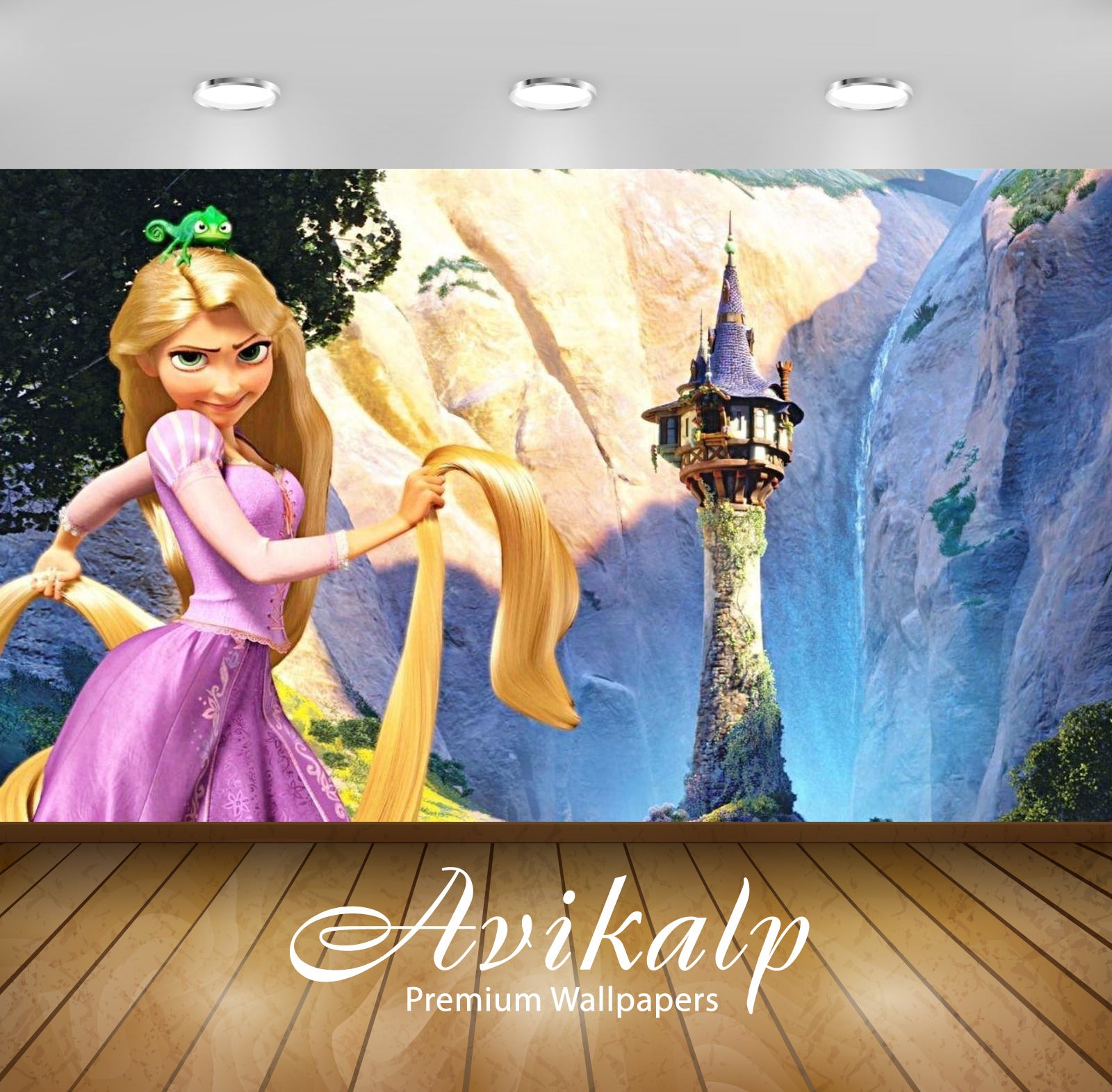 Avikalp Exclusive Awi3313 Rapunzel Kids Story Long Hair Girl Princess Full HD Wallpapers for Living