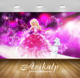 Avikalp Exclusive Awi3317 Princess Doll Full HD Wallpapers for Living room, Hall, Kids Room, Kitchen