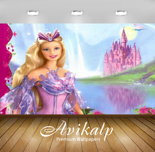 Avikalp Exclusive Awi3325 Princess Fairy Full HD Wallpapers for Living room, Hall, Kids Room, Kitche