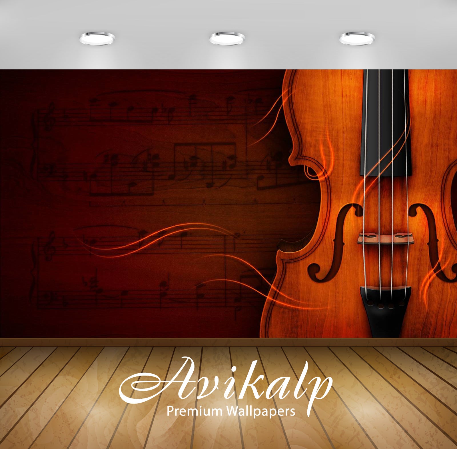 Avikalp Exclusive Awi3350 Guitar Musical Instument Full HD Wallpapers for Living room, Hall, Kids Ro