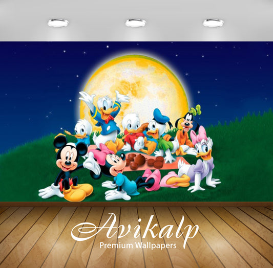 Avikalp Exclusive Awi3369 Mickey Mouse And Friends With Donald Duck Family Full HD Wallpapers for Li