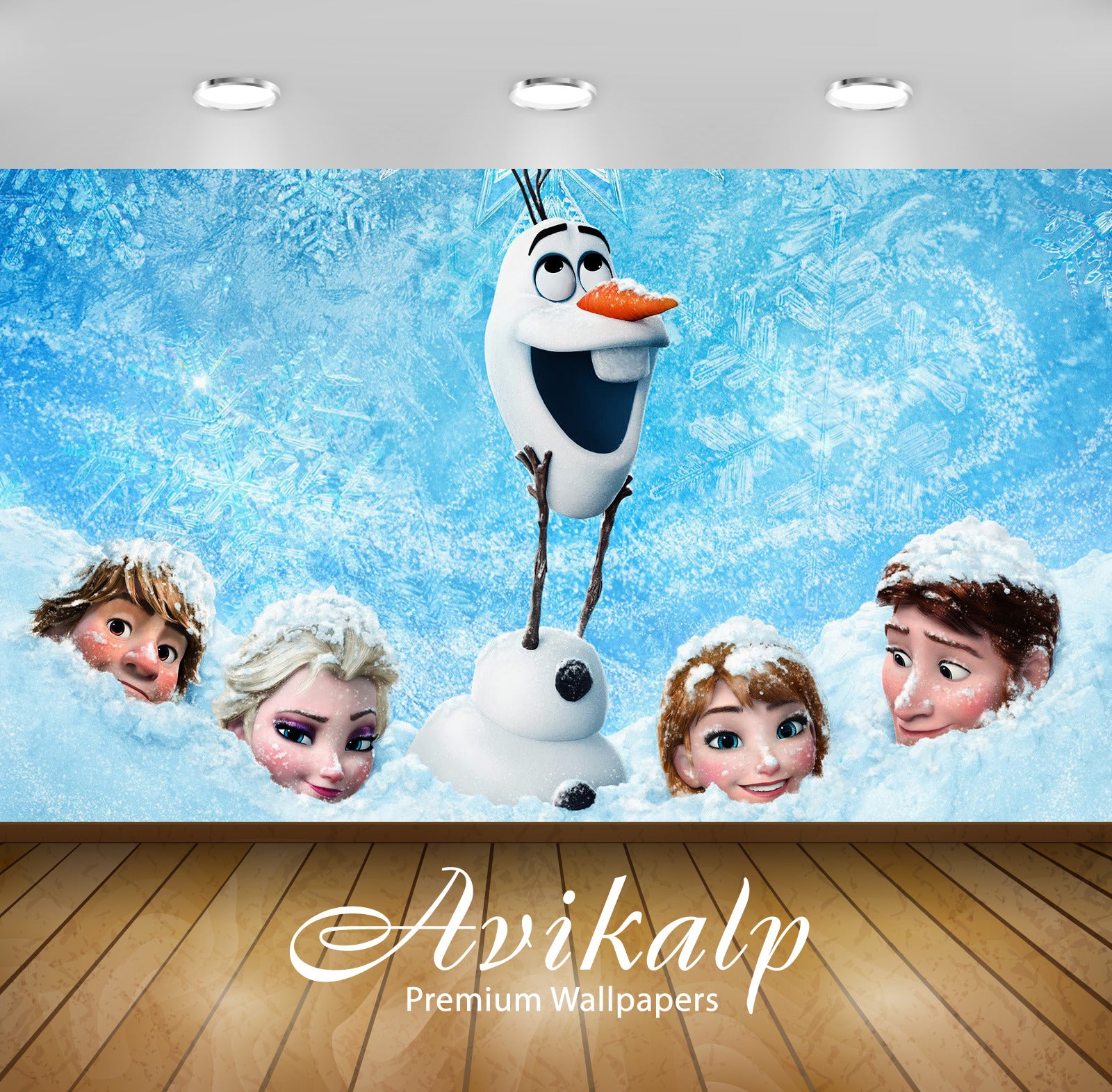 Avikalp Exclusive Awi3459 Frozen 25456 1920x1 Full HD Wallpapers for Living room, Hall, Kids Room, K