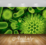 Avikalp Exclusive Awi3529 Bacteria Full HD Wallpapers for Living room, Hall, Kids Room, Kitchen, TV