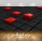 Avikalp Exclusive Awi3543 Black Red Cubes Full HD Wallpapers for Living room, Hall, Kids Room, Kitch