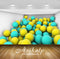 Avikalp Exclusive Awi3551 Blue And Yellow Spheres In A Room Full HD Wallpapers for Living room, Hall