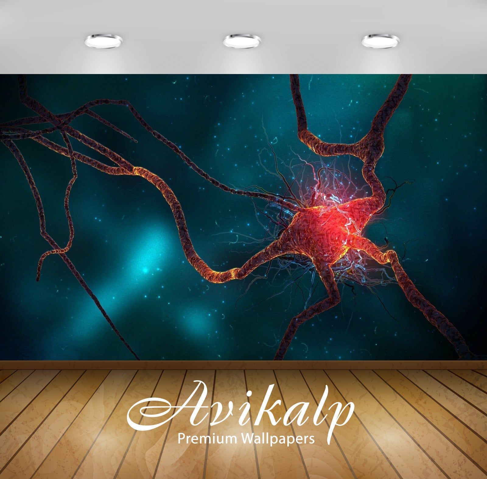 Avikalp Exclusive Awi3560 Brain Cell Full HD Wallpapers for Living room, Hall, Kids Room, Kitchen, T