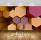 Avikalp Exclusive Awi3576 Colorful Honeycomb Assembly Full HD Wallpapers for Living room, Hall, Kids