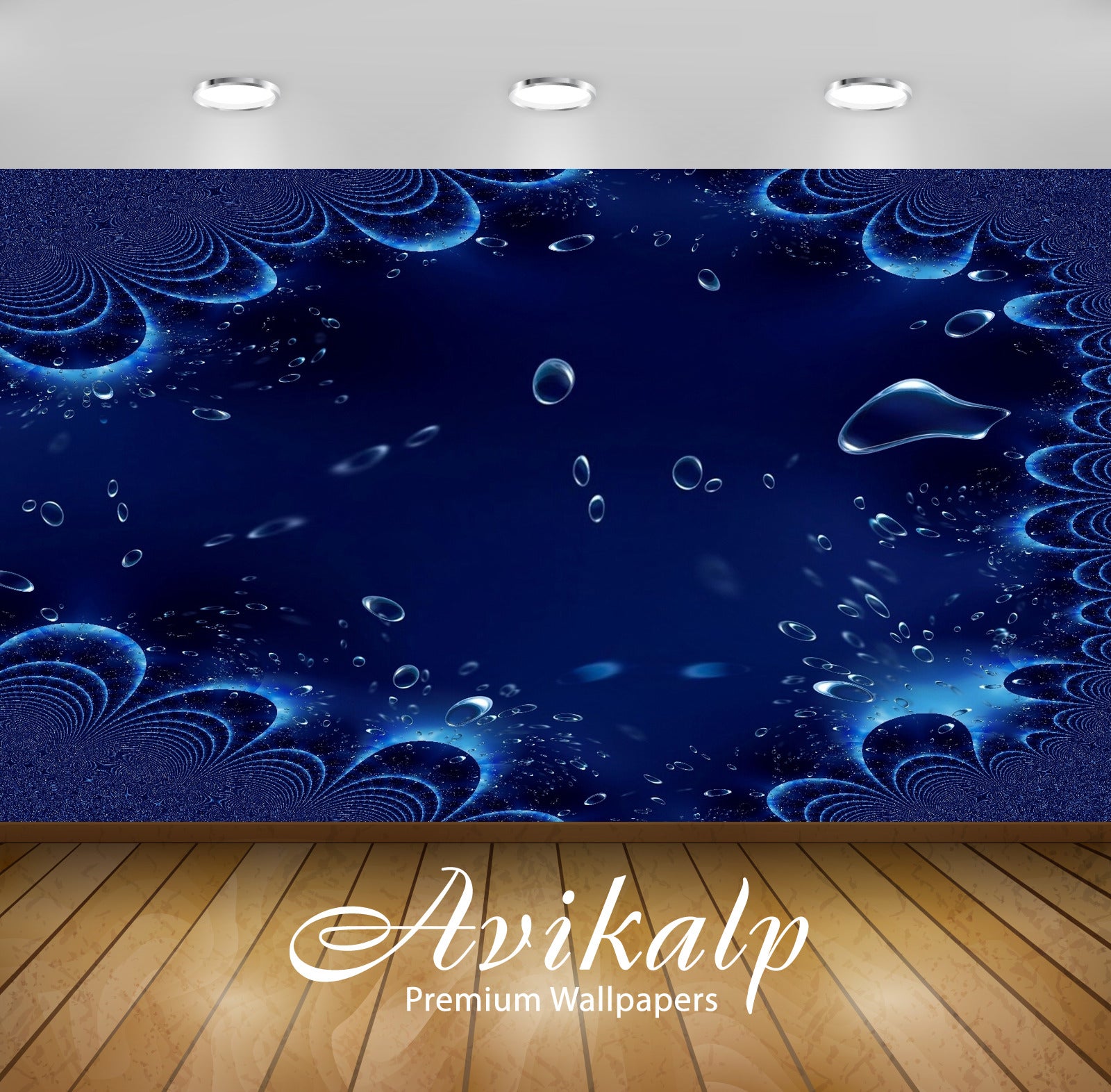 Avikalp Exclusive Awi3614 Distorted Bubbles Full HD Wallpapers for Living room, Hall, Kids Room, Kit